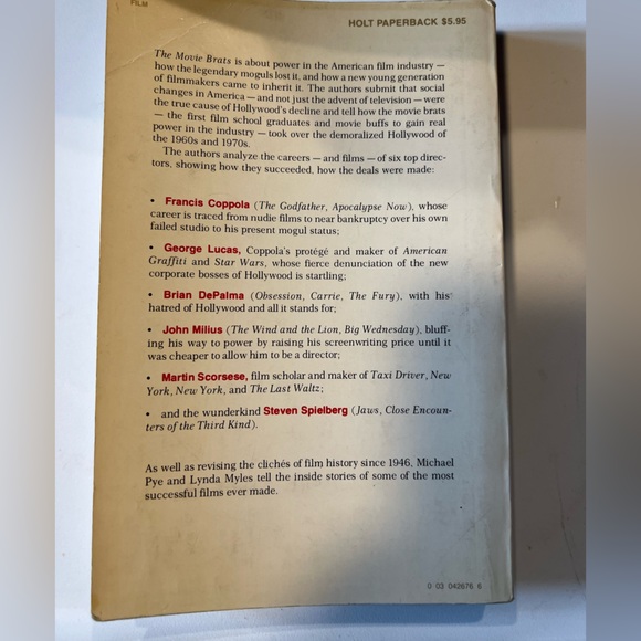 Movie Brats: How the Film Generation Took Over Hollywood by Michael Pye - Picture 3 of 4